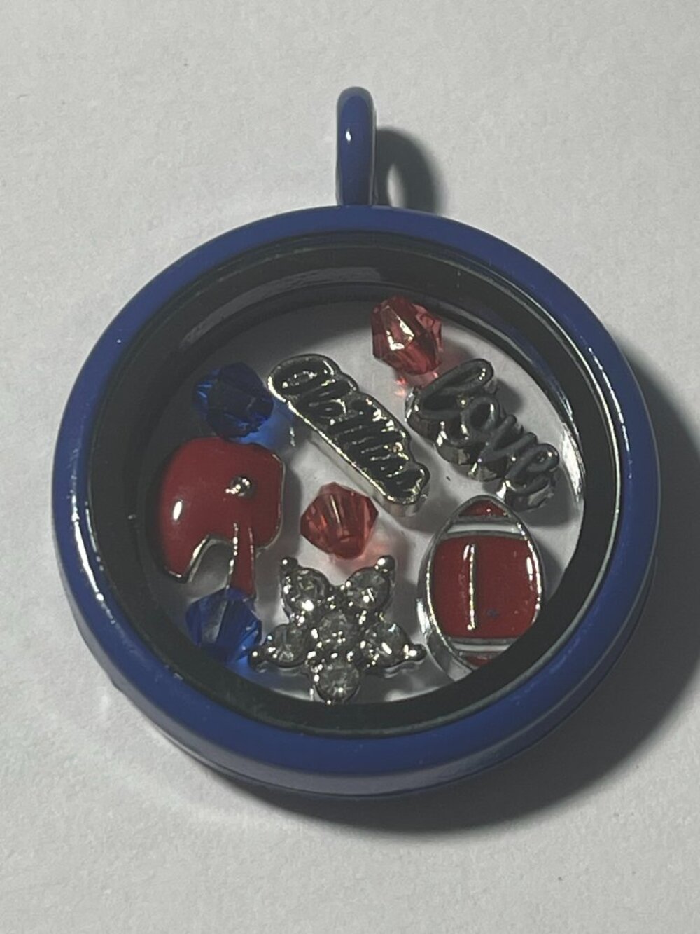 Ole Miss Rebels NCAA Memory Charm Locket w/ 22 IN chain NEW